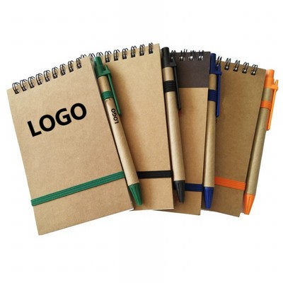 Recycled Pocket Notepad & Pen