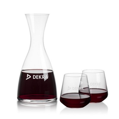 Barham Carafe & Cannes Stemless Wine