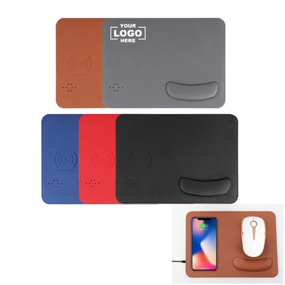 Wireless Charging Mouse Pad with Wrist Rest 15W.