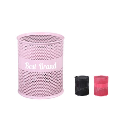 Mesh Metal Desk Pen Holder