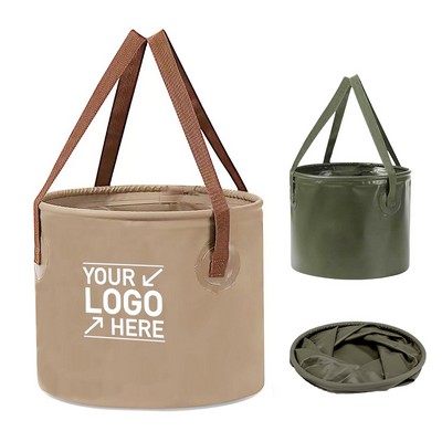 Portable 10L Collapsible Water Bucket for Camping Fishing Hiking Gardening Outdoor Adventure