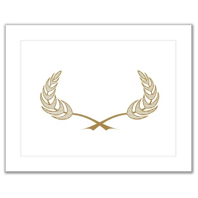 9.5" x 12" White Certificate Holder