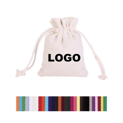 Cotton and Linen Drawstring Bag