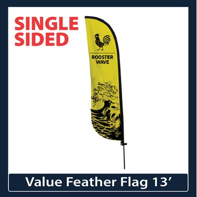 Value 13' Feather Flag - Single Sided Graphic Only