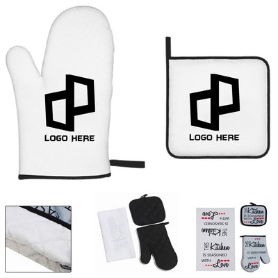 Microwave Oven Insulation Mitten Set