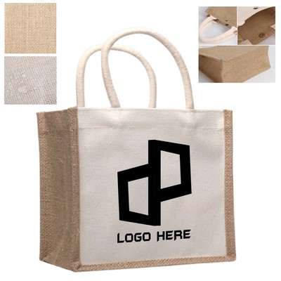 Large Jute Tote Bag