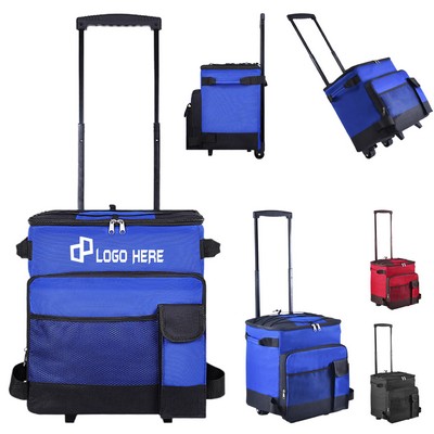 Large Capacity Travel Cooler Bag W/ Wheels