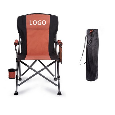 Camping Folding Chair W/ Beverage Holder