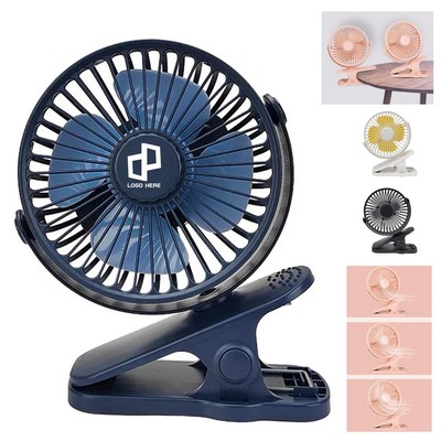 Usb Rechargable Mini Clip Fan