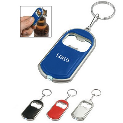 Bottle Opener Key Chain W/ Led Light