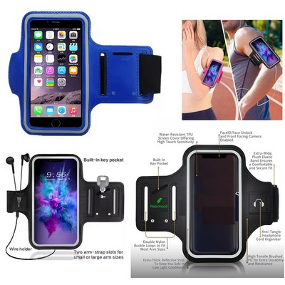 Promotek iBank® Running Sport Armband compatible with iPhone 16, Galaxy Phones & More