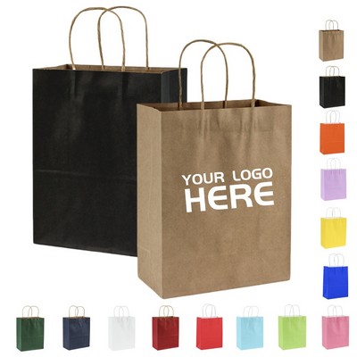 Kraft Paper Bags For Business Shopping Storage