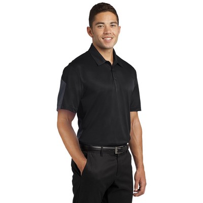 Sport-Tek PosiCharge Active Textured Colorblock Polo.