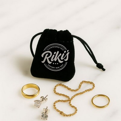 Drawstring Jewelry Bag)3.9"W x 4.7"H)