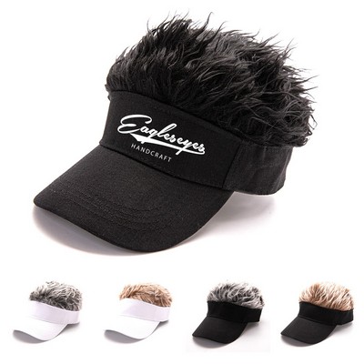 Wig Peaked Golf Cap