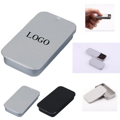 Mini Solid Perfume Box Portable Iron Container with Slide-Out Design