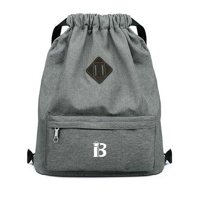 Oxford Drawstring Sports Backpack
