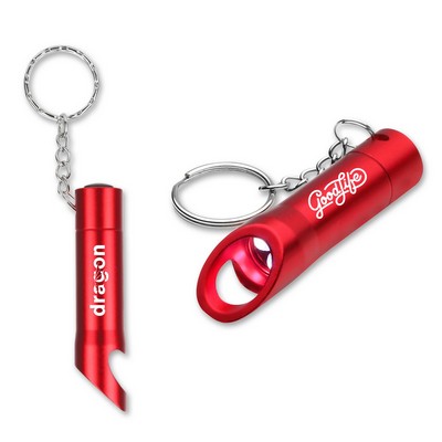 Led Flashlight Bottle Opener Keychain