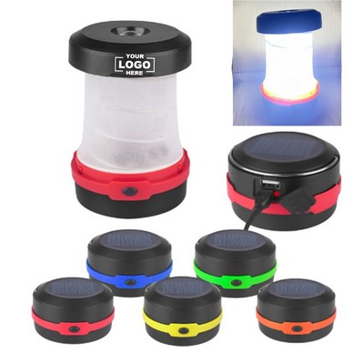 Folding Solar Powered LED Camping Lantern.