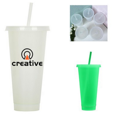 24oz Fluorescent Plastic Stadium Cups