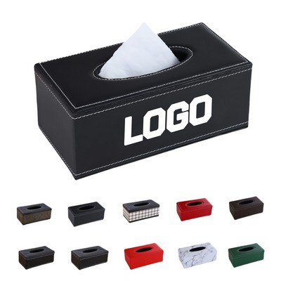 Premium Pu Leather Tissue Box