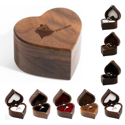 Wooden Jewelry Ring Box