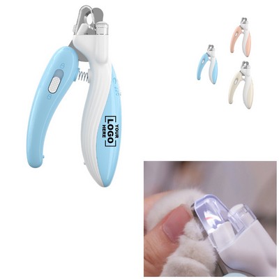 Cats Dogs Nails Claws Nail Trapper LED Light Pet Nail Clipper