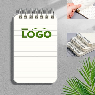 A7 Mini Pocket Top Bound Spiral Notebook 3x5 Inch Small Notepad With Lined Pages