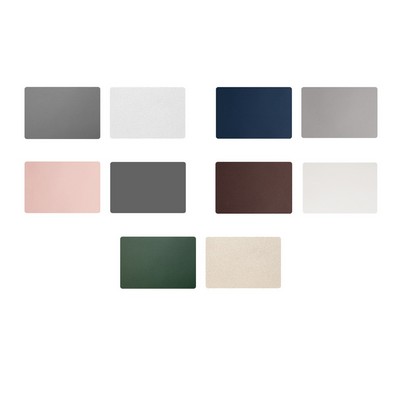 Two-Tone Leather Placemat W/ Modern Look