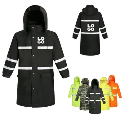 Waterproof Adult Reflective Rain Jacket
