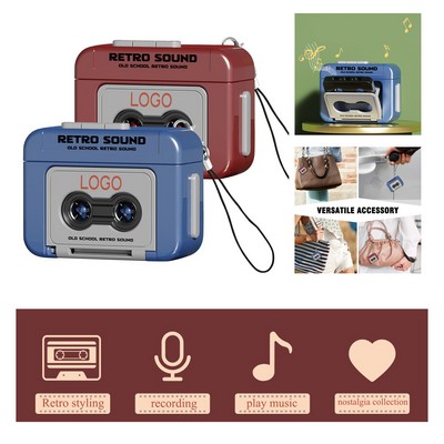 Recordable Vintage Tape Recorder Pendant