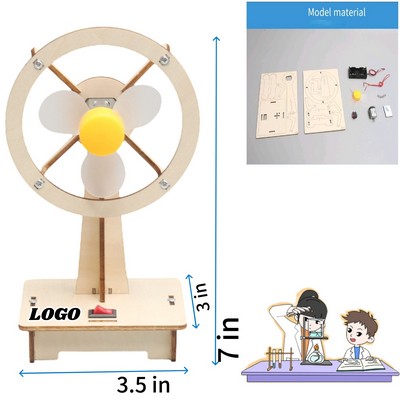 Primary School Students' DIY Wooden Mini Fan