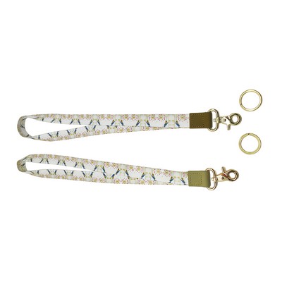 Customized Pattern Leather Buckle Lanyard