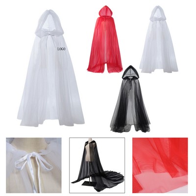 Halloween Ghost Hooded Cloak Suit