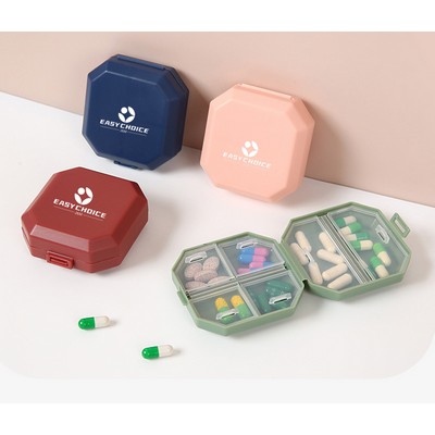 Mini Six-Compartment Pill Box