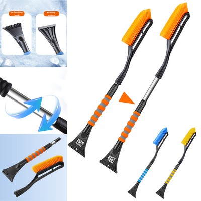 Extendable 2-in-1 Car Snow Brush & Ice Scraper Tool