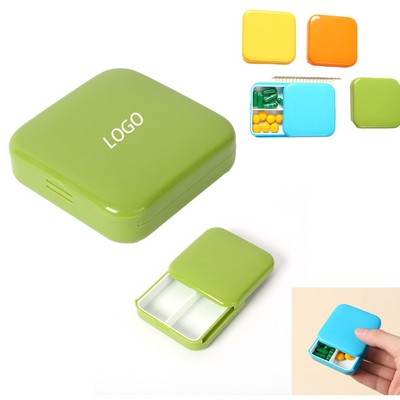 Portable Square Pill Box