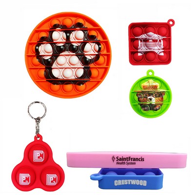 Push Pop Bubble Keychains
