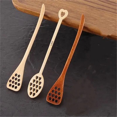 Wood Honey Dipper Mixing Stick Spoon