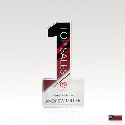 3/4" USA-Made Acrylic Numerals Style 1 – Plus Series