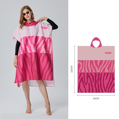 Custom Quick Dry Surf Poncho Robe Sport Towel