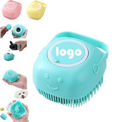 Pet Bath Massage Brush Grooming Cleaning Soft