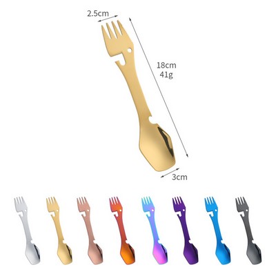 5" 1 Multifunctional Stainless Steel Spork