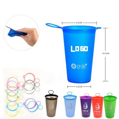 6.8Oz Foldable Tpu Soft Water Bottle