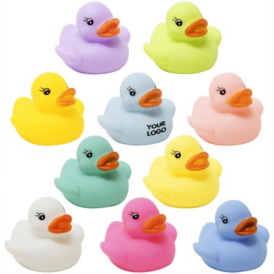 Mini Bath Rubber Duckies Colorful Squeaky Baby Shower Party Favors Preschool Bathtub Toys
