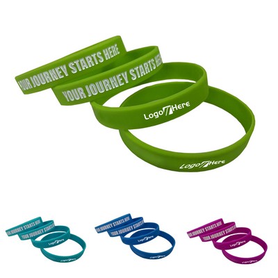 Solid Colored Silicone Wristband