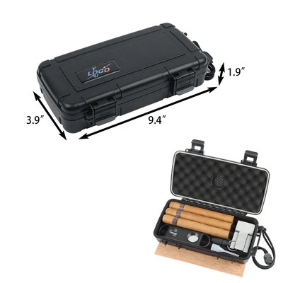 Compact Durable Travel Cigar Storage Box