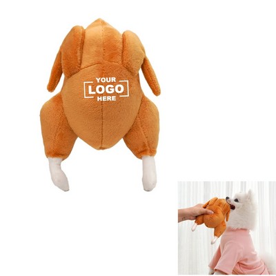 Squeaky Turkey Plush Toy