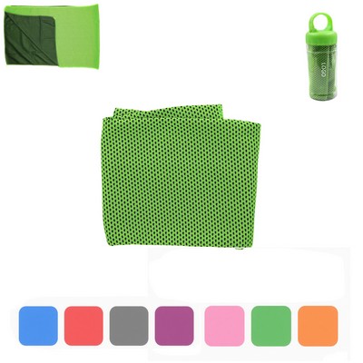 Sport Cool Towel With Travel Bottle