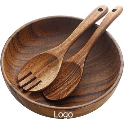 Wooden Salad Bowl Set 3Pcs